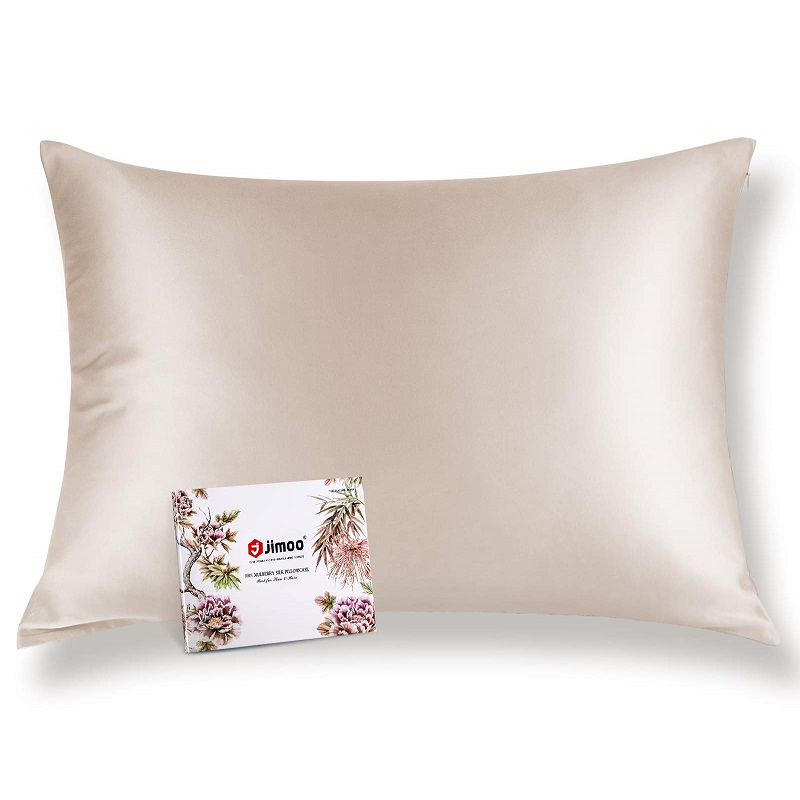 100% Mulberry Silk Pillowcase for Hair and Skin, Both Sides 19 Momme Pure Natural Silk Pillowcases Soft Breathable