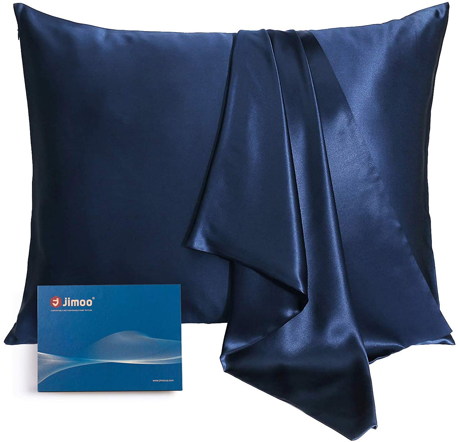 silk pillowcase Navy Blue 22mm