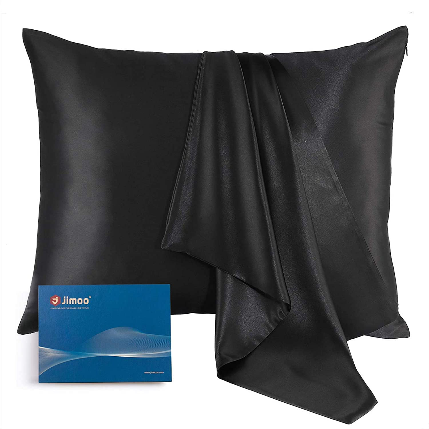 silk pillowcase Black 22mm