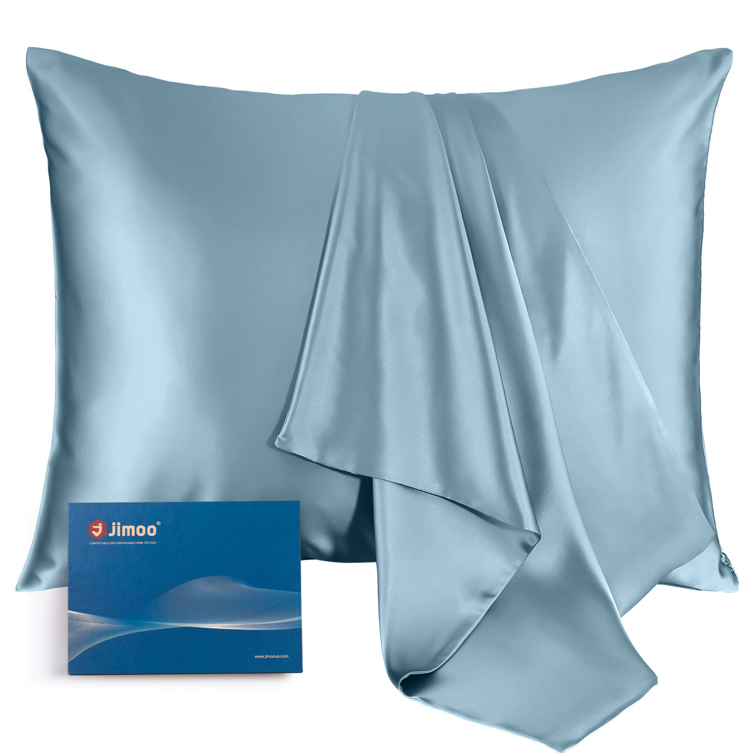 silk pillowcase Airy Blue 22mm