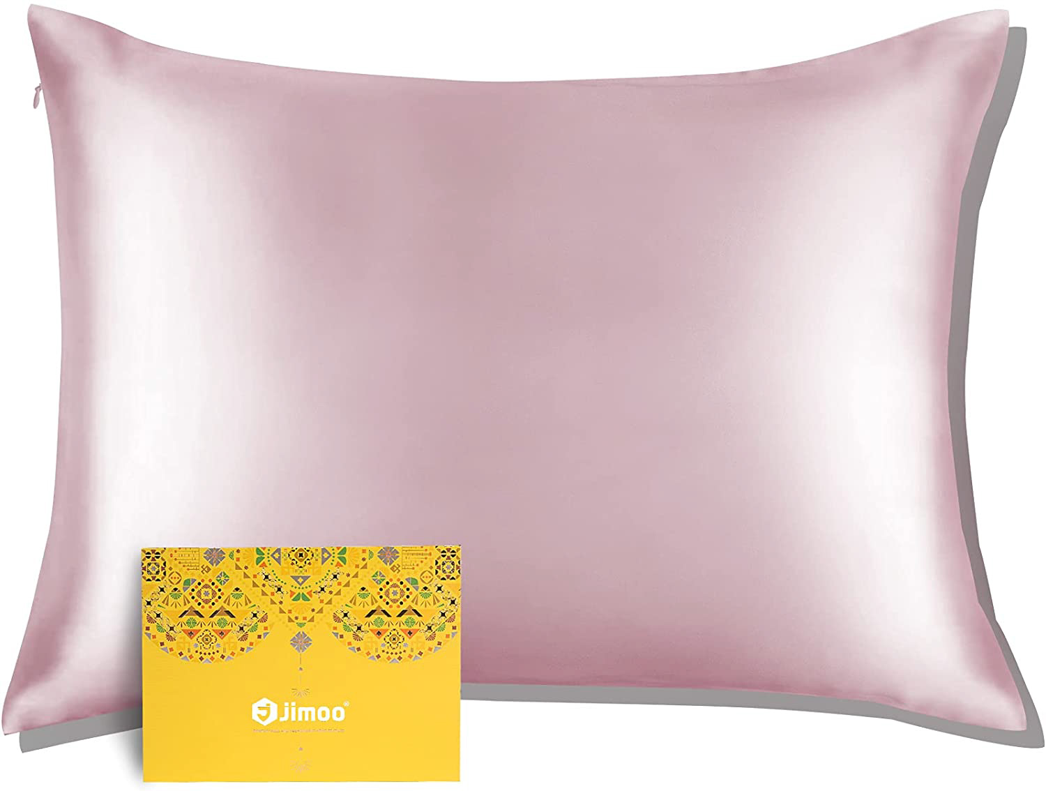 Silk Pillowcase for Hair and Skin, Standard 20''×26'', Coral, 1 Piece
