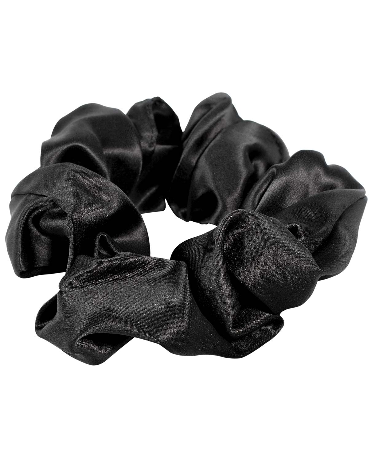 100% Silk Scrunchies （Black）